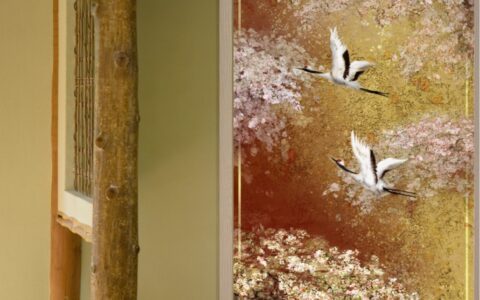 鶴と桜　イメージ